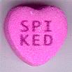 Pink candy heart